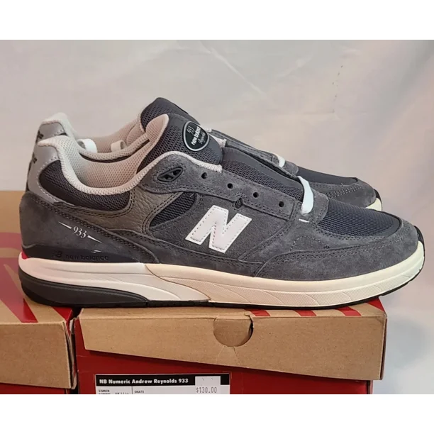 New Balance Numeric 933 Andrew Reynolds | Mens Sz 11.5 | Grey White SHIPS FAST??