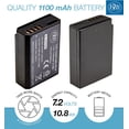 thumbnail image 3 of LP-E10 Battery for Canon EOS Rebel T3, T5, T6, Kiss X50, Kiss X70, EOS 1100D, EOS 1200D, EOS 1300D Digital, 3 of 5