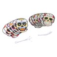 thumbnail image 2 of 12 máscaras del Día de los Muertos con banda elástica, atractivas máscaras de Halloween para fiestas de Halloween y fiestas de terror., 2 of 14