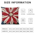 thumbnail image 5 of YINGXI Let Freedom Ring Red White Flower Throw Pillow Covers, USA Flag Cushion Case for Sofa CoucH 22x22in, 5 of 5