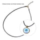 thumbnail image 2 of Cuerda para collar de 100 piezas Qarigey diseño Simple colgante reutilizable cable para hacer joyas accesorios artesanales para manualidades DIY Ropa zapatos y accesorios Miscelánea Color Oro negro, 2 of 6