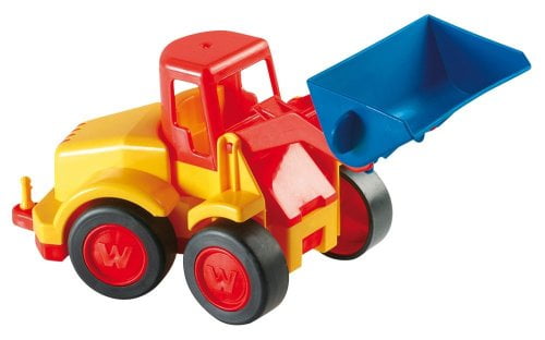 red excavator toy
