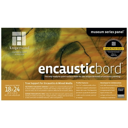 UPC: 0707310821829 | Ampersand Art  Encausticbord  Cradled  1-1/2  Profile  18  x 24
