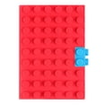 thumbnail image 2 of Silicone Notebook Building Blocks Gift, Gaqring Premium Paper Student Notebook for Note Taking, Portable 10x15 cm Casebound Journal with Smooth Writing Pages, Red, 2 of 6