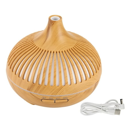 

Electric Air Humidifier Mist Maker LED Lights for Home (Light Wood)
