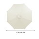thumbnail image 3 of Xihbxyly Tela para Sombrilla, Funda Impermeable de Repuesto, Fácil de Instalar, para Exteriores, Patio, Jardín o Terraza, 21 Colores Disponibles, Ajuste Universal para Sombrillas de 6/8 Varillas., 3 of 6
