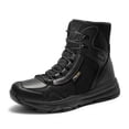thumbnail image 1 of Botas tácticas de trabajo para hombre NORTIV 8, cuero negro, talla 10.5, 1 of 9
