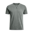 thumbnail image 6 of Mens T-Shirts Short Sleeve Cotton UPF 50+ Lightweight Moisture Wicking Casual Crew Neck Basic Tee Shirts Big and Tall Size M-4XL Gray, 6 of 6