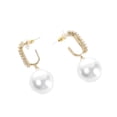 thumbnail image 1 of Minnieouse 1 par de pendientes para mujer, colgante de perlas, decoración, pendiente, lazo para oreja, decoraciones para orejas, novia, joyería para Ropa, zapatos y accesorios Miscelánea Plata Minnieouse AP013875-01, 1 of 6