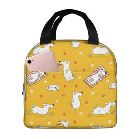 Insulated Lunch Bag for Women Men - sleep Dog sport Puppy Leakproof Cooler Lunch Box for Women Men  Lunch Tote Bags for Work School Picnic Travel