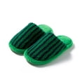 thumbnail image 4 of Iyufng Womens Striped Fuzzy Plush Close Toe Slippers Soft Warm Cozy Slip on Indoor House Slides, 4 of 6