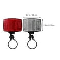 thumbnail image 2 of BESTYASH Bike Light Reflector 2Pcs Reflective Tool Rectangular For Cyclists Safety Enhancement, 2 of 8