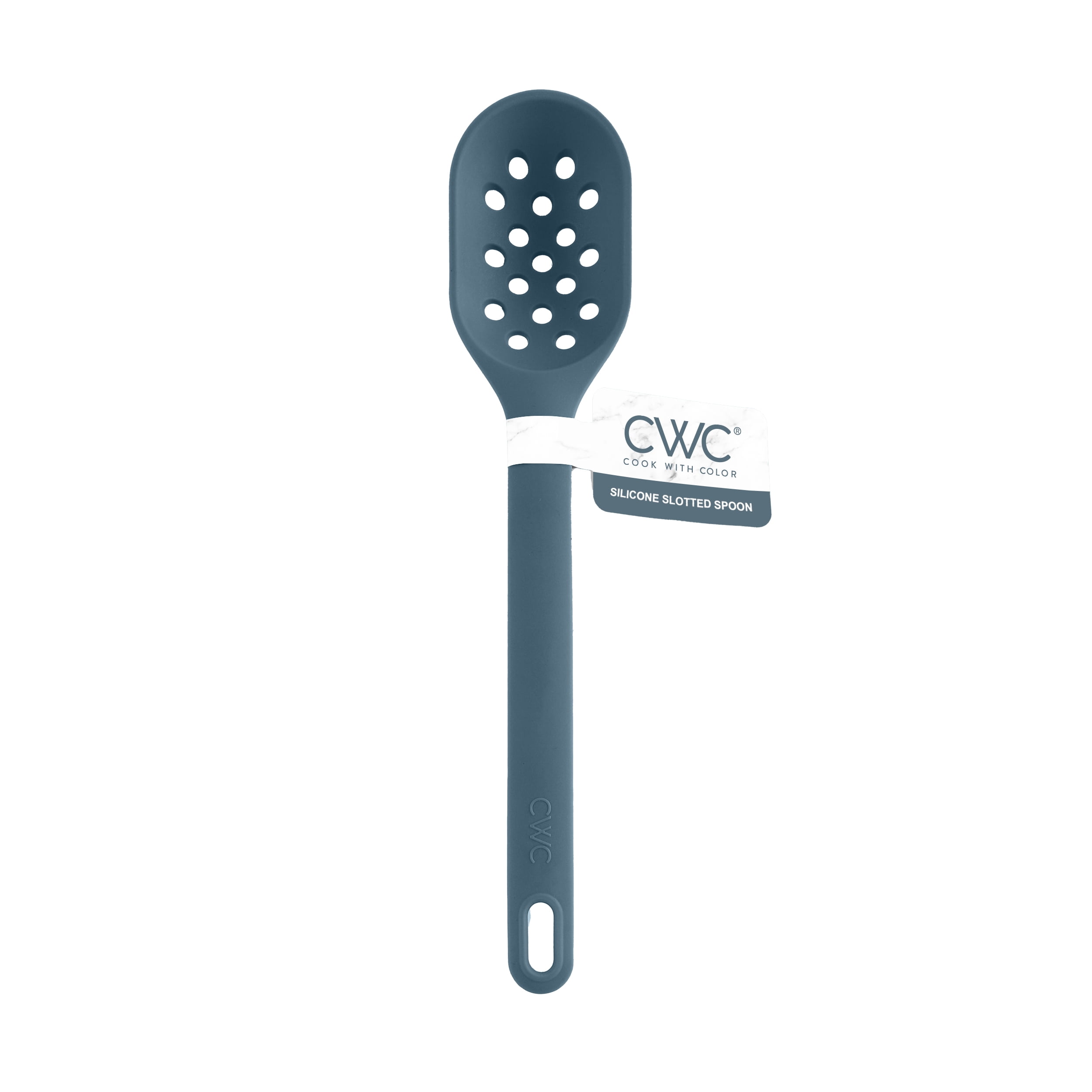 Cook With Color Blue 12 Inch Silicone Slotted Spoon