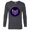 Charcoal Heather, variant on Marvel Hawkeye Purple Arrow Logo - Long Sleeve T-Shirt for Men – Customized-Black