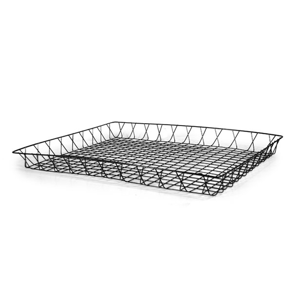 Shallow Rectangular Wire Basket Large 24in