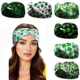 thumbnail image 7 of St. Patrick’s Day Elastic Headband, Irish Shamrock Print Sports Hairband – Breathable Fabric Yoga Headwrap for Women, Festive Holiday Accessory, 7 of 7