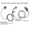 thumbnail image 2 of MaximalPower Surveillance Kit with Kevlar Enforcement in The Cable for 2 Way Radio Kenwood TK380, TK3160 Hand Free Earphone, 2 pin Plug Two Way Radios (1 Pack), 2 of 5