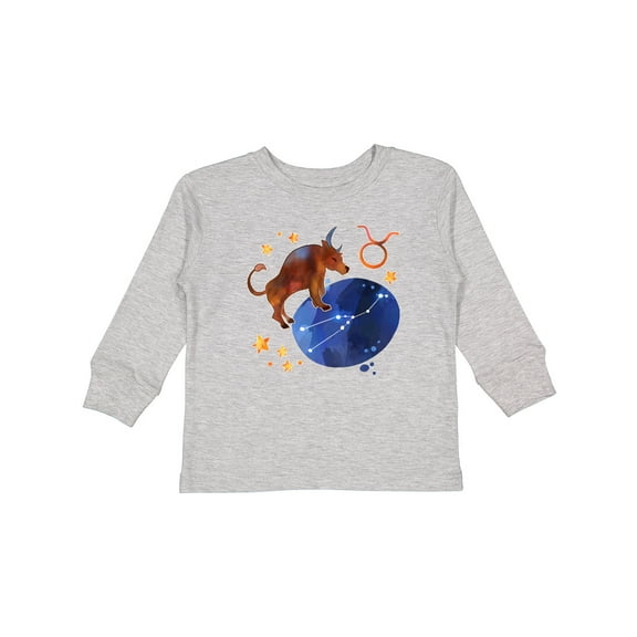 Inktastic Taurus Constellation Zodiac Sign Illustration Boys or Girls Long Sleeve Toddler T-Shirt