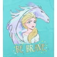 thumbnail image 2 of Disney Girls Frozen II Be Brave Glitter Accent T-Shirt (Large), 2 of 2
