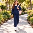 thumbnail image 7 of Real Love Girls Jogger Set - Fleece Zip Up Hoodie Sweatshirt and Sweatpants 2 Piece Activewear Set, 7 of 7