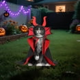 thumbnail image 2 of Halloween Metal Cat Card Slot Ground Stake 3D Decorative Yard Sign For Outdoor Party Decorations, 2 of 5