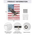 thumbnail image 2 of 4th of July RV Awning Sun Shade Screen 9'X7' American Flag Mesh Sunscreen Freedom Eagle Red White and Blue Awning Shade Screen with Zipper UV Blocker Completed Kits for RV Motorhome Camper, 2 of 7