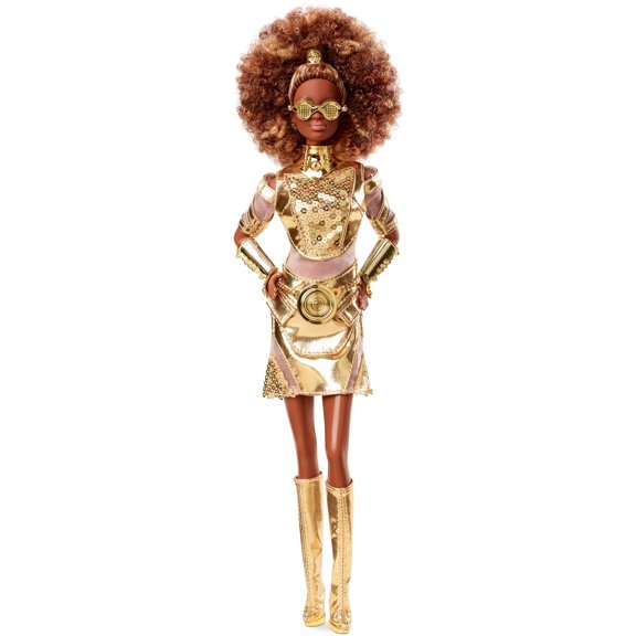 Barbie Collector Star Wars C-3PO X Barbie Doll In Gold Fashion and Accessories