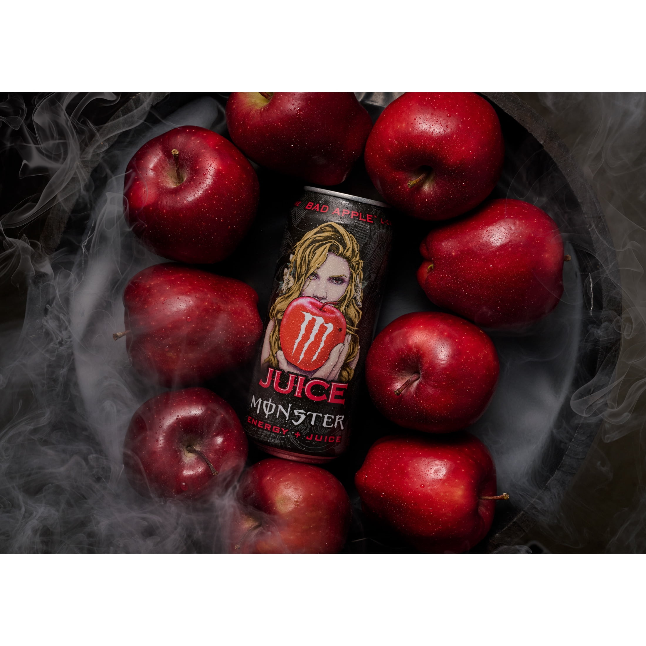 Juice Monster, Bad Apple, Juice + Energy Drink, 16 fl oz, Can