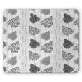 thumbnail image 1 of Geometric Mouse Pad, Monochrome Style Floral Elements and Curly Stripes on Background, Rectangle Non-Slip Rubber Mousepad, Pale Grey Charcoal Grey, by Ambesonne, 1 of 2