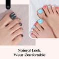 thumbnail image 4 of Kit Press on Toenails Beetles Toe Nail, 288 unidades, 12 colores, 4 of 7