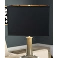 thumbnail image 3 of Rectangular Drum Lampshade (6.5x12) (6.5x12) x 9 Softback Black Shantung Fabric, 3 of 5