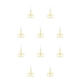 thumbnail image 2 of Seitruly Alicates para cutículas de uñas Tijeras de acero inoxidable Aerosol resistente al desgaste Oro Rocíe Oro 10piezas, 2 of 6