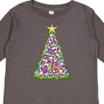 thumbnail image 4 of Inktastic Christmas Tree of Lights Boys or Girls Long Sleeve Toddler T-Shirt, 4 of 5
