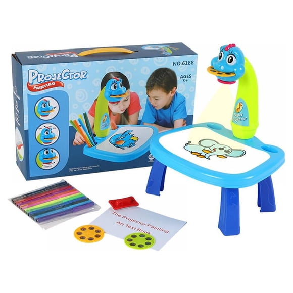 SNNROO Kids Drawing Board Activity Table and Chair Set Bright Colors