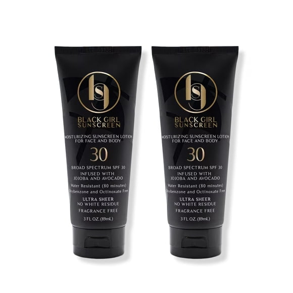 Protector solar Black Girl, protector solar SPF 30 para rostro y cuerpo, 90 ml, paquete de 2