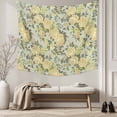 thumbnail image 5 of Yellow Rose Large Tapestry for Bedroom Wall Hanging Tapestry,Farmhouse Romantic Botanical Floral Flowers Ceiling Backdrop Tapestries Poster Blanket Wall Decor for Teens Room Living Room 85" x 90", 5 of 8