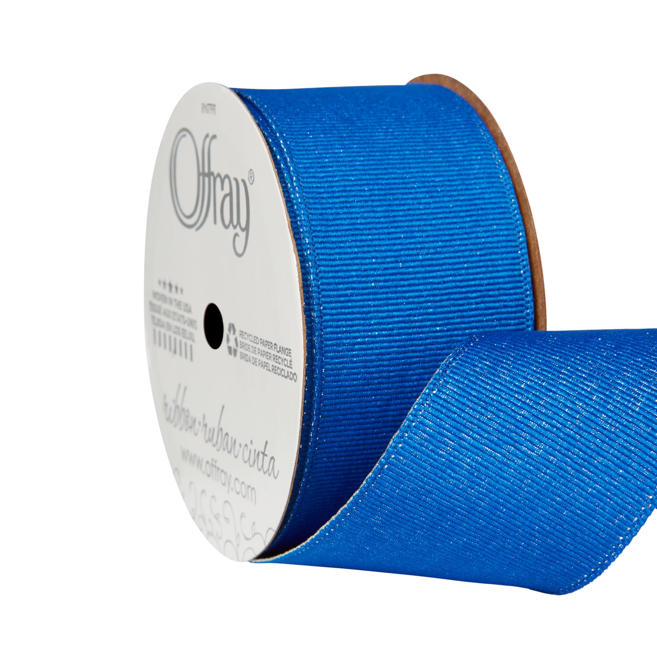 Offray Ribbon, Blue 1 1/2 inch Grosgrain Ribbon, 9 feet