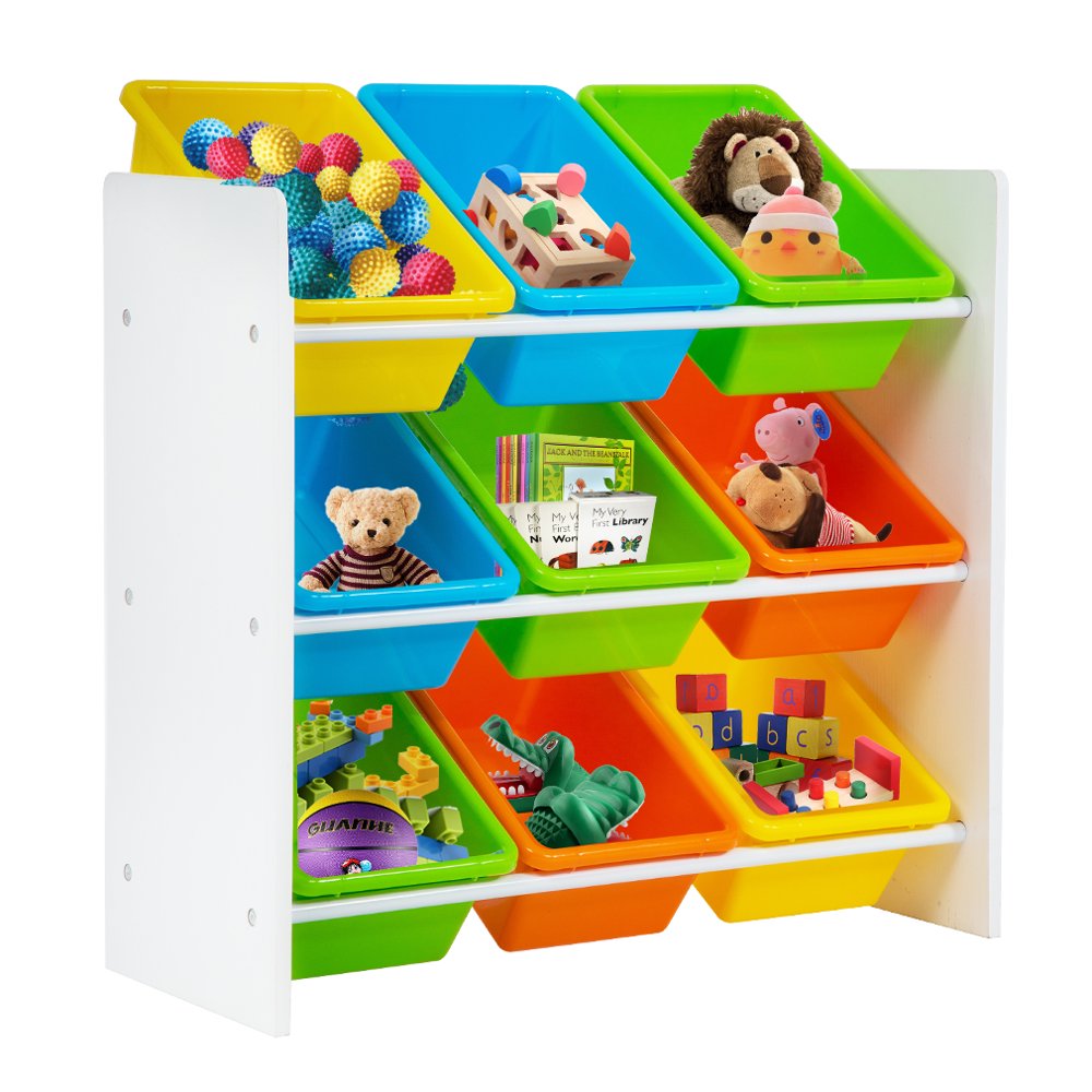 Toy Organizer Toy Storage Organize Kids Storage Organizer With 9 Plastic Colorful Bins Children