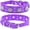 Purple, variant on 1pcs Adjustable Rhinestone Bling Dog & Cat Collar - PU Leather Collar in Various Sizes（XS ,S ,M）