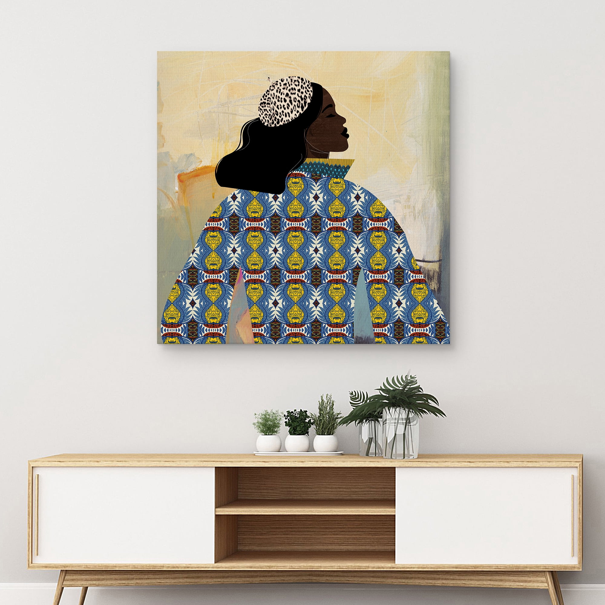 Masterpiece Art Gallery Abstract Painting, 35" x 35"