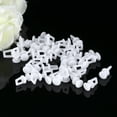 thumbnail image 2 of CIMAXIC 100 Pcs Rouleaux de Tringle en Plastique Rail de Rideau Roues pour Fenêtre Porte Rideaux de Douche (Blanc),0,79"X0,39"X0,39 Pouces, 2 of 4