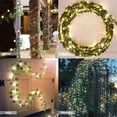 thumbnail image 5 of Hiedra artificial, [1 ud.] Guirnalda de luces de 2 m, plantas artificiales con 20 LED y hojas verdes, guirnalda de luces LED para jardín, patio, hogar, terraza y decoración de bodas., 5 of 5
