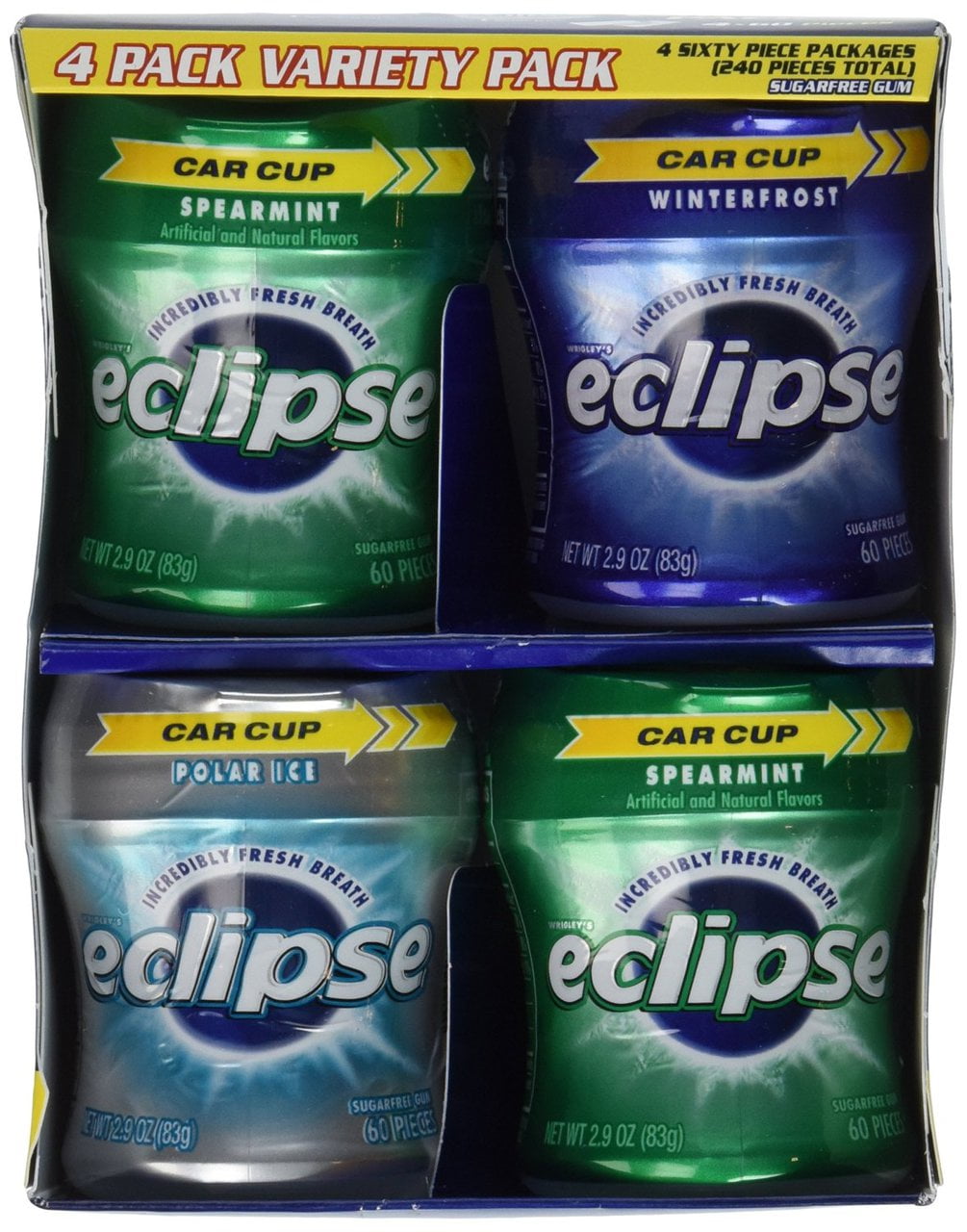 Eclipse Gum Variety Pack, 2.9 oz, 4 Pack