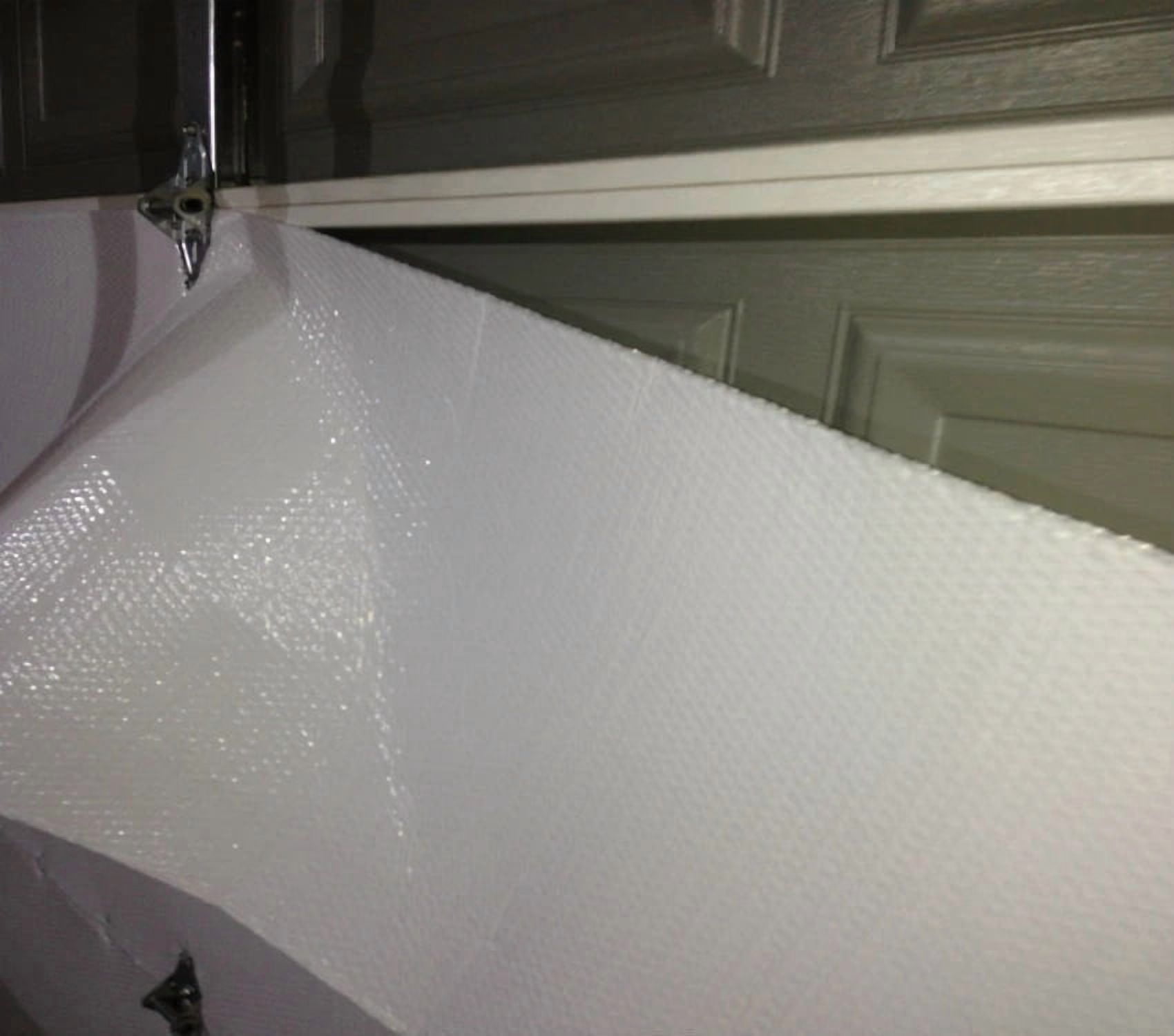 Reflective 1 Car White Poly-Air Garage Door Insulation Kit 9 x 8 Kit (PRECUT)