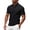 Black, variant on Men's Business Casual Collared Shirts Short Sleeve Casual Business Tees Regular Fit Summer Golf Shirts with Buttons