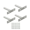 thumbnail image 2 of Soporte de estante ciego de 4 piezas, soporte de metal para estante de gabinete de pared de oficina en casa con tornillos de instalación Advancent  HA000876-00, 2 of 6