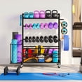 thumbnail image 3 of Dextrus Yoga Mat Storage Rack Weight Rack for Dumbbell Rack With Wheels,Home Gym Storage Rack - Black, 3 of 7
