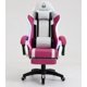 thumbnail image 3 of Silla de juegos RGB con respaldo transpirable RGB, silla de juegos LED rosa y blanca con reposapiés, gato bonito, Hello Kitty, rosa, oficina en casa, 3 of 4
