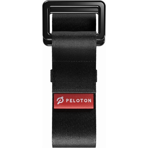 Yoga Strap | 6 ft. Adjustable and Durable Nylon Strap with Corrosion Resistant Zinc Alloy Rings for Stretching, Pilates, and Exercise, Black