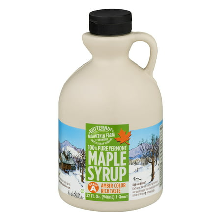 Butternut Mountain Farm 100% Pure Vermont Maple Syrup, 32.0 FL (Best Tasting Maple Syrup)